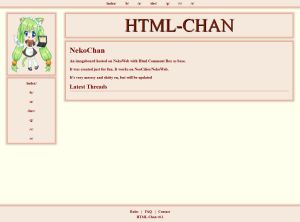 Главная страница HTML-Chan